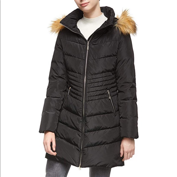 Black Long Parka Puffer Jacket - Picture 3 of 5